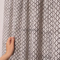 Gray cotton Curtain, Hand block printed Semi Blackout Bedroom Curtain, Boho curtain and window treatment, living room curtain