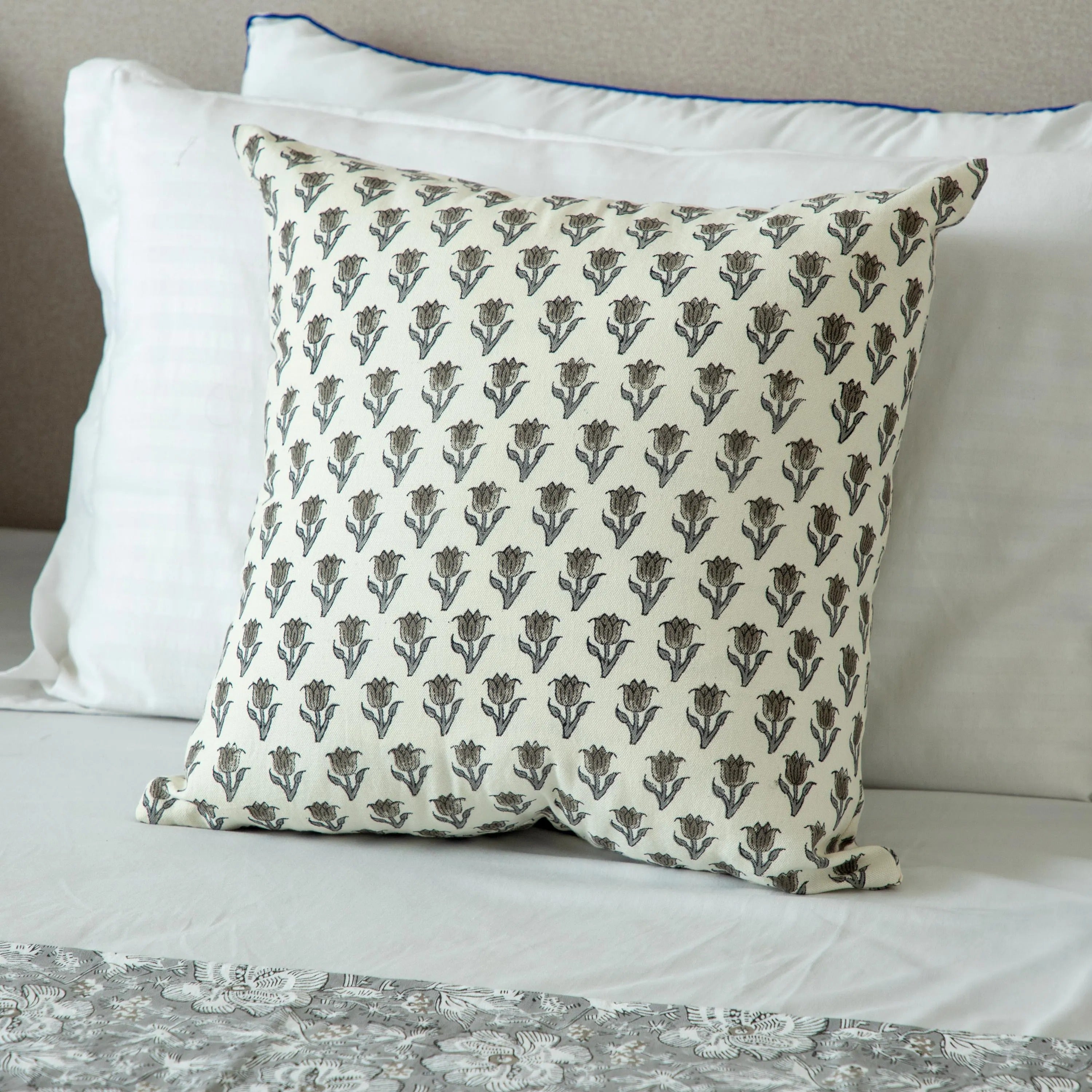 Printed Floral Terra cotta Pillow Cover, Rust Pillow cover, Boho Pillow, Decorative Pillow, Floral pillow cover, Pillows for sale