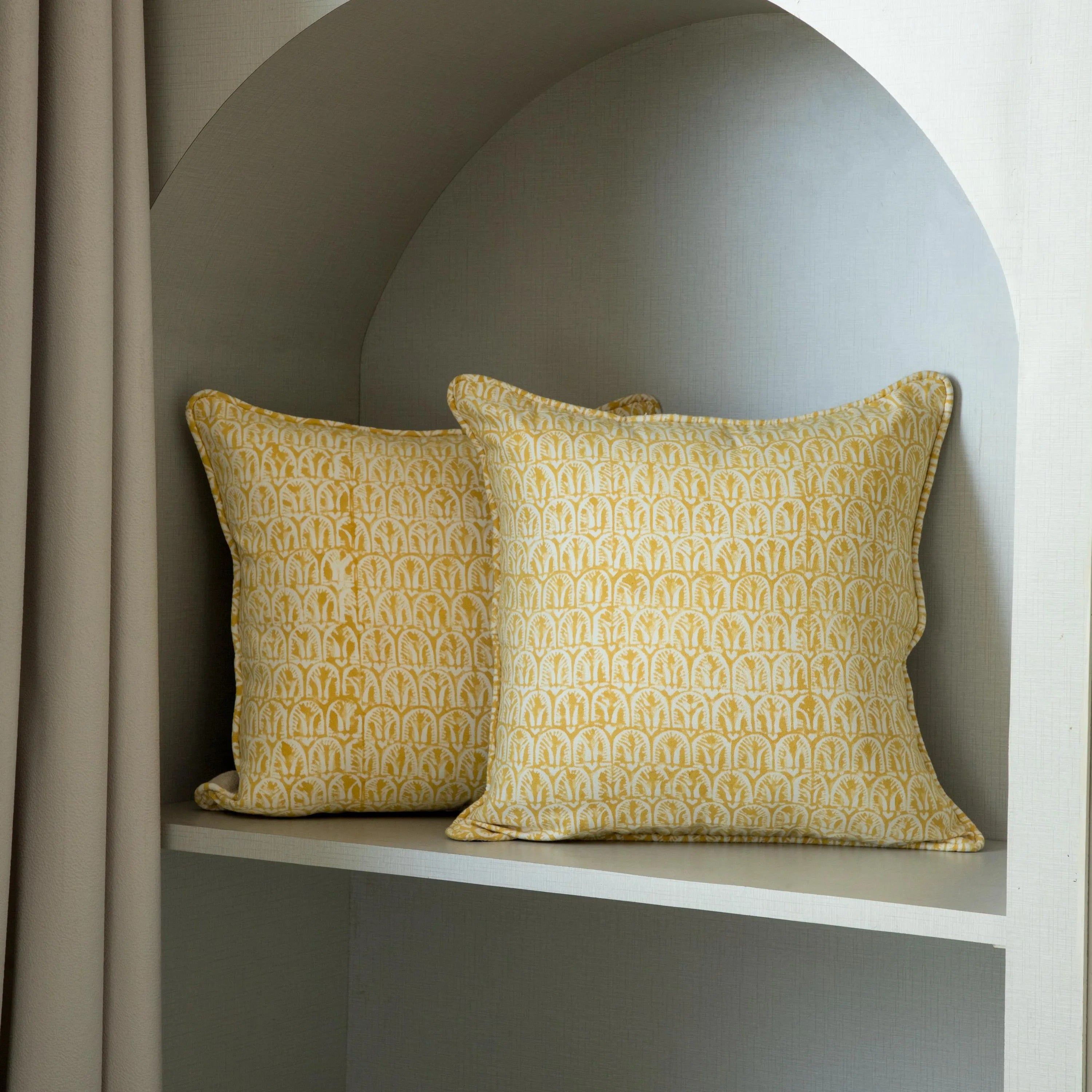 Yellow Decorative Throw pillow, Floral Print on Natural Cotton pillow Cover, Boho Cushion Cover, Printed linen pillow, Throw pillow for sale