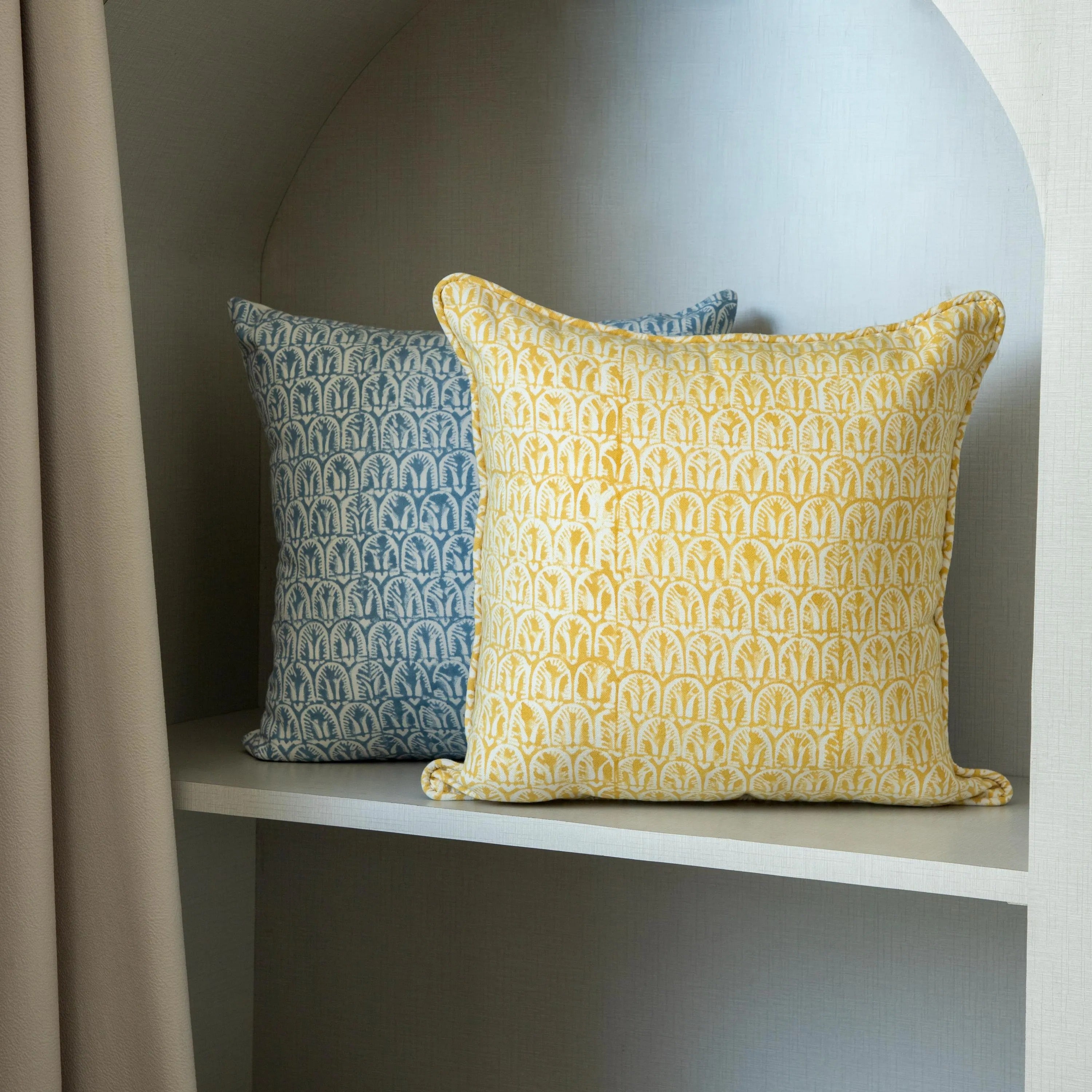 Yellow Decorative Throw pillow, Floral Print on Natural Cotton pillow Cover, Boho Cushion Cover, Printed linen pillow, Throw pillow for sale