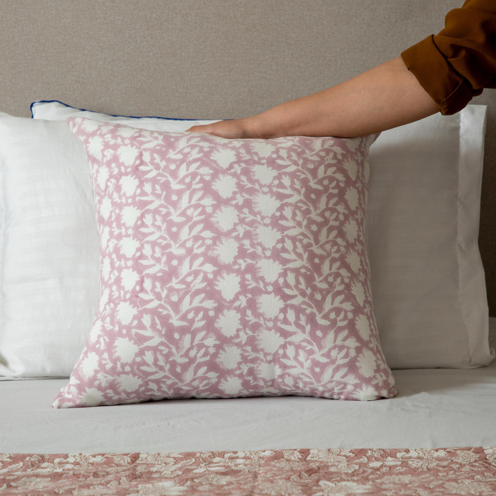 Printed Floral Terra cotta Pillow Cover, Rust Pillow cover, Boho Pillow, Decorative Pillow, Floral pillow cover, Pillows for sale