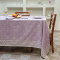 Lavender Indian Block Print tablecloth, Block Print Round Table Cover, Circle Tablecloth, Country Kitchen Round Tablecloth,French Tablecloth