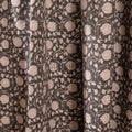 lotus charcoal gray cotton Curtain, Hand block printed Semi Blackout Bedroom Curtain, window treatment for living room, rod pocket curtains