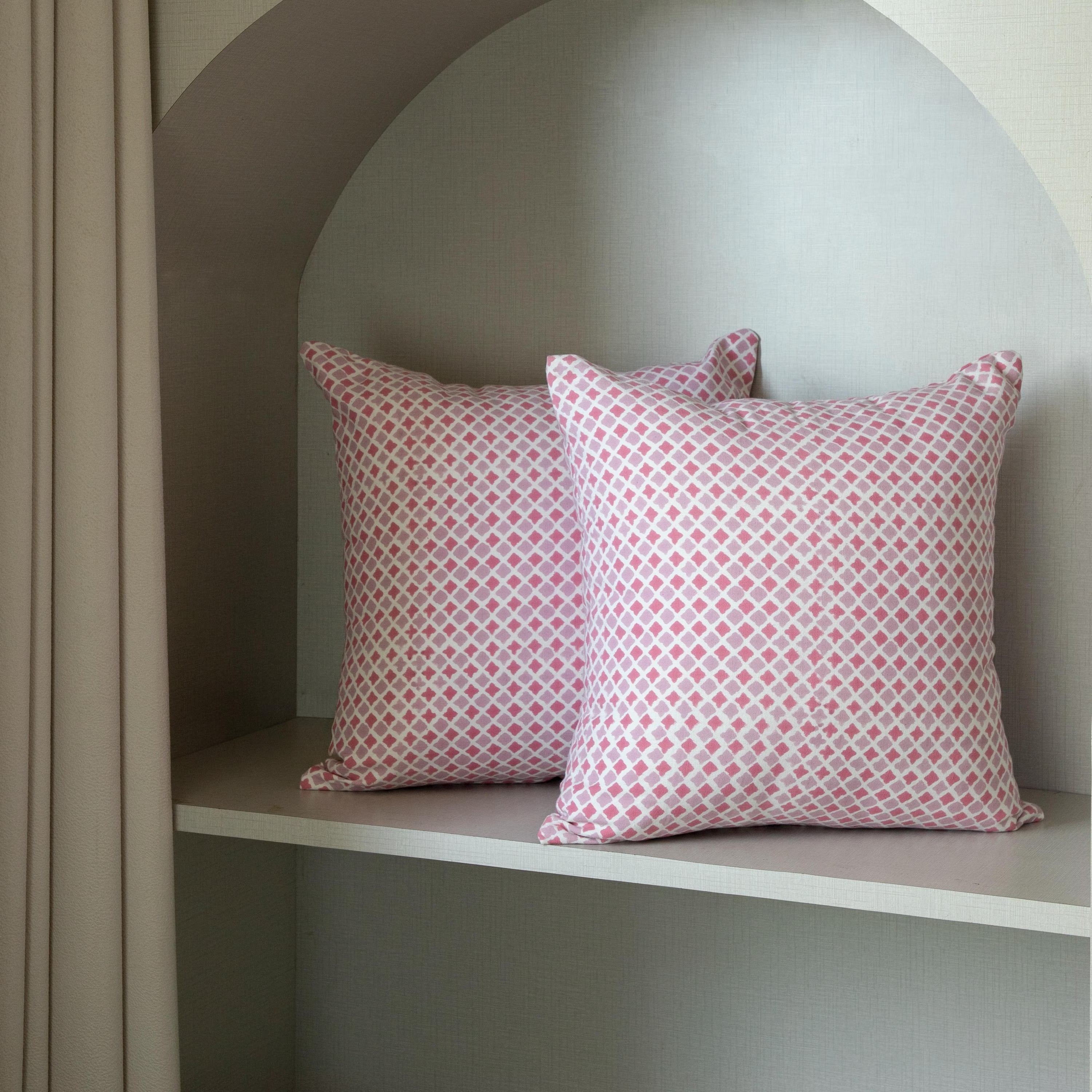 Designer Terra cotta on Natural cotton Pillow Cover, Pillow cover for sale, Boho Pillow, Decorative Pillow, Throw pillow cover